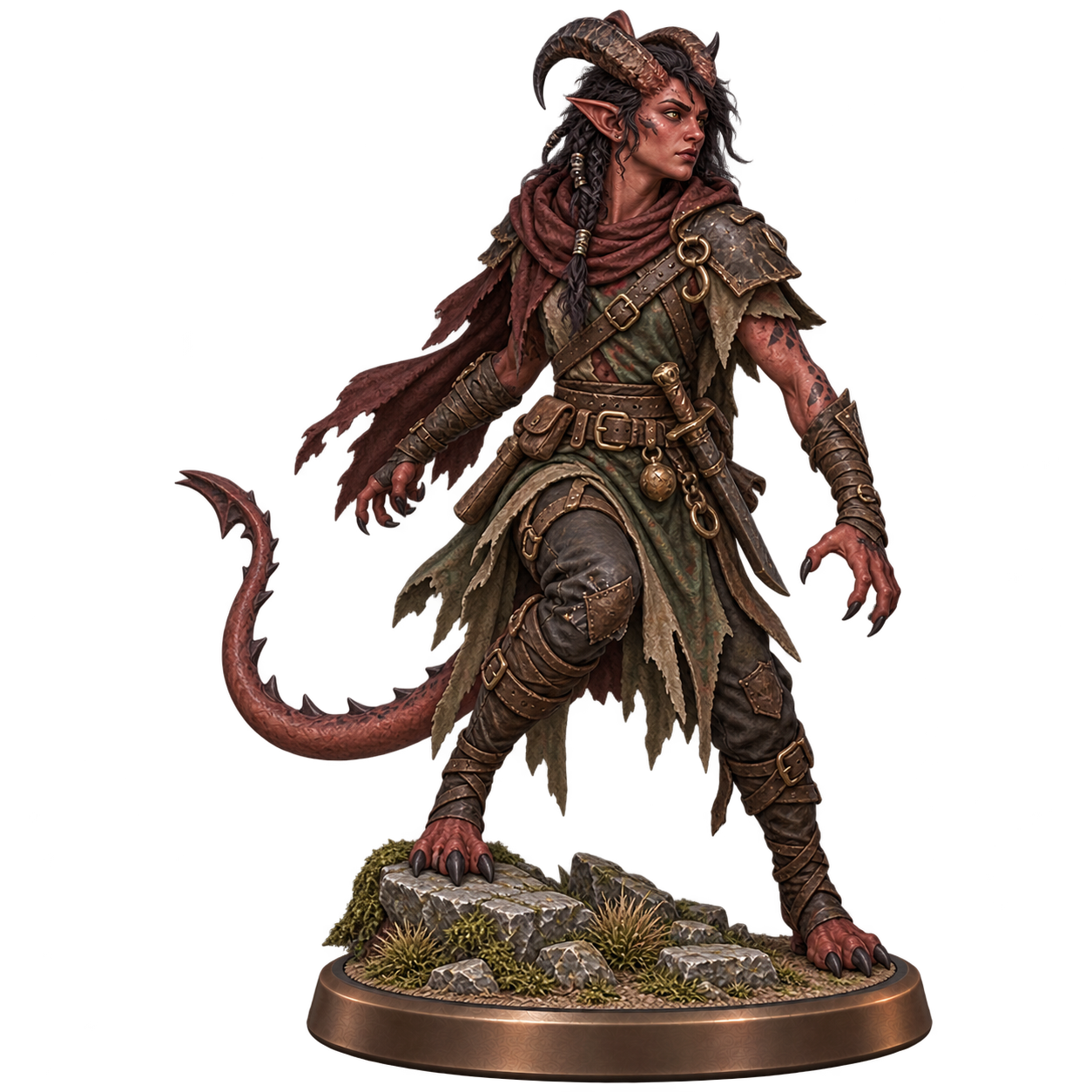 Generic Feral Tiefling character artwork