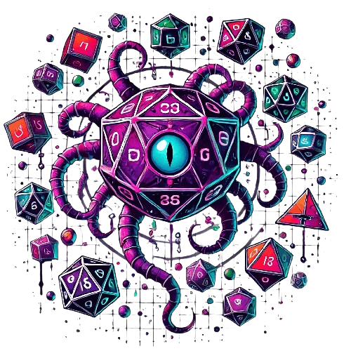 beholder with polyhedral dices